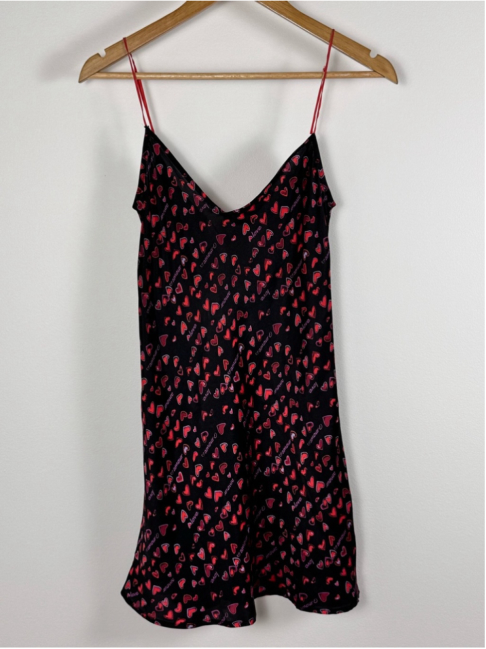 Coquette Silk Heart Print Slip Dress – La Senza